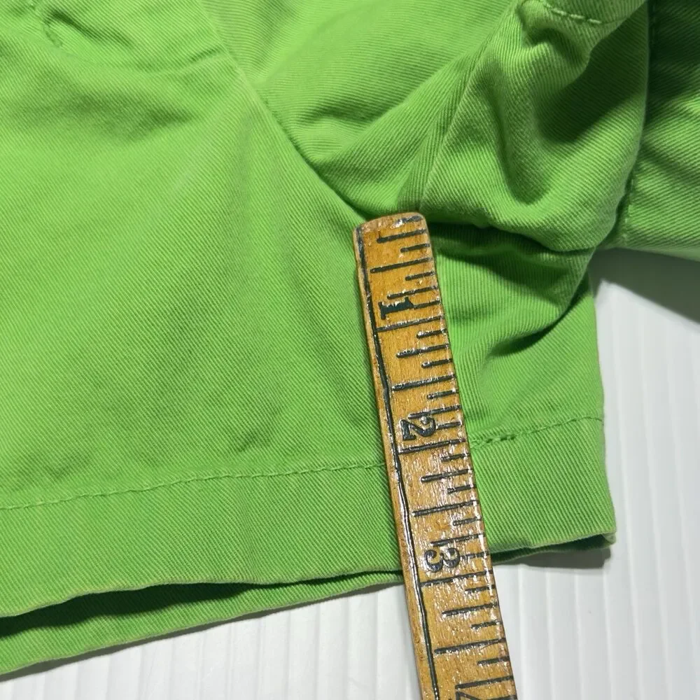 J.Crew Broken In Chino Classic Twill Shorts Womens Size 4 Green 3” Inseam